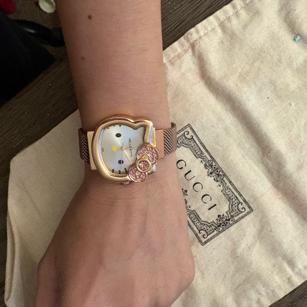 Hello Kitty Rose Gold and Pink Women's Watch